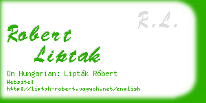 robert liptak business card